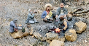 Hobos around the campfire - Burning Embers Video (1.71 mb)